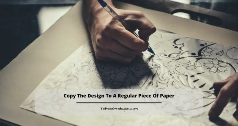 How To Transfer Tattoo Without Transfer Paper   Copy The Design To A Regular Piece Of Paper 768x407 