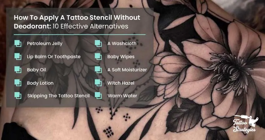 How To Apply A Tattoo Stencil Without Deodorant 10 Effective Alternatives - Tattoo Strategies