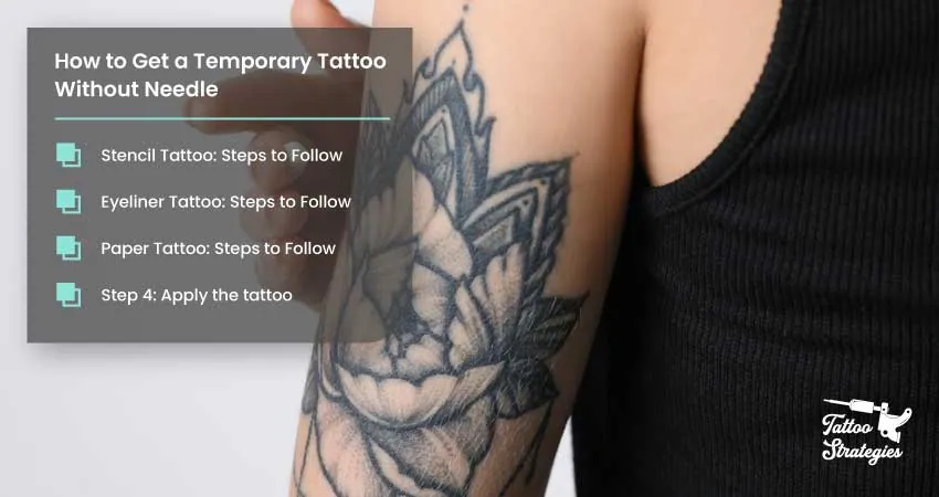 How to Get a Temporary Tattoo Without Needle