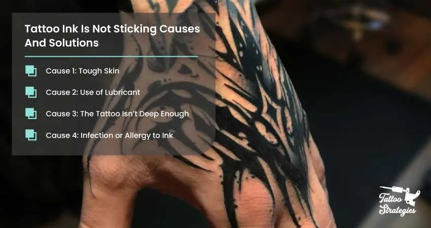 Tattoo Ink Is Not Sticking – Causes And Solutions - Tattoo Strategies