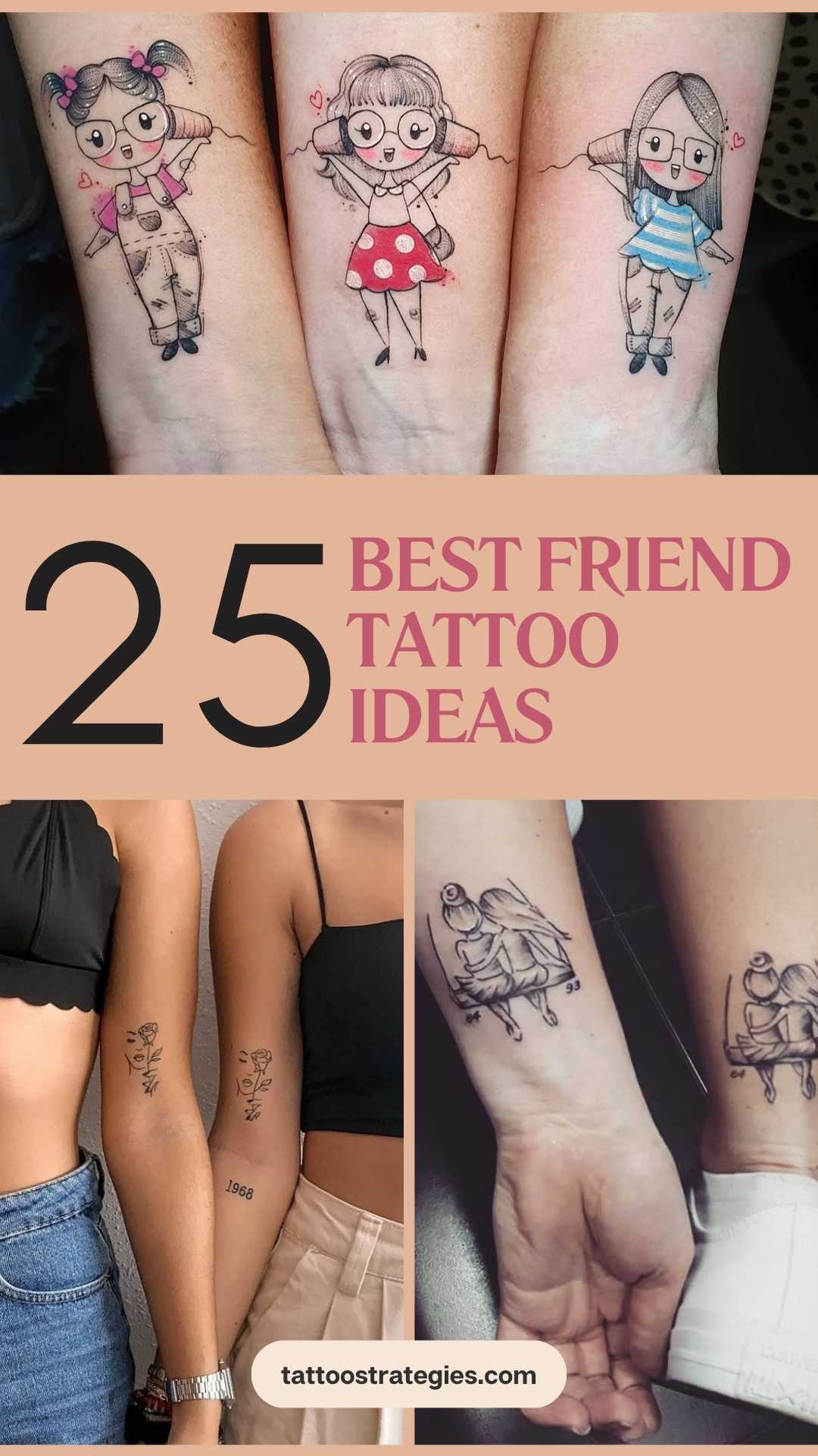 25 Best Friend Tattoo Ideas That Celebrate Unbreakable Bonds - Tattoo Strategies