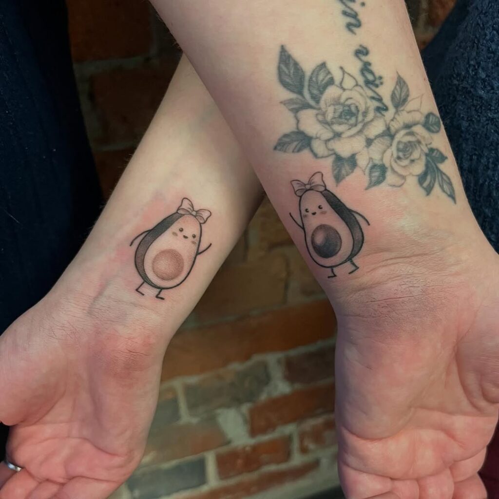 Adorable Avocado Halves - Tattoo Strategies