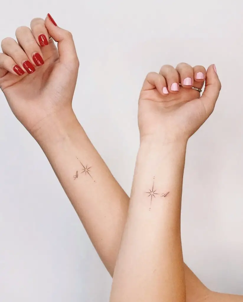 Sparkle twins Whos really your partner in crime Tag below your ride or die and get a matching tattoo together matchingtattoos matchingtattoo matching friendstattoo bestfriendtattoo - Tattoo Strategies